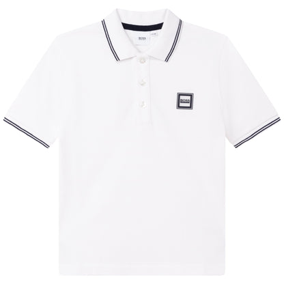 男童白色Polo衫