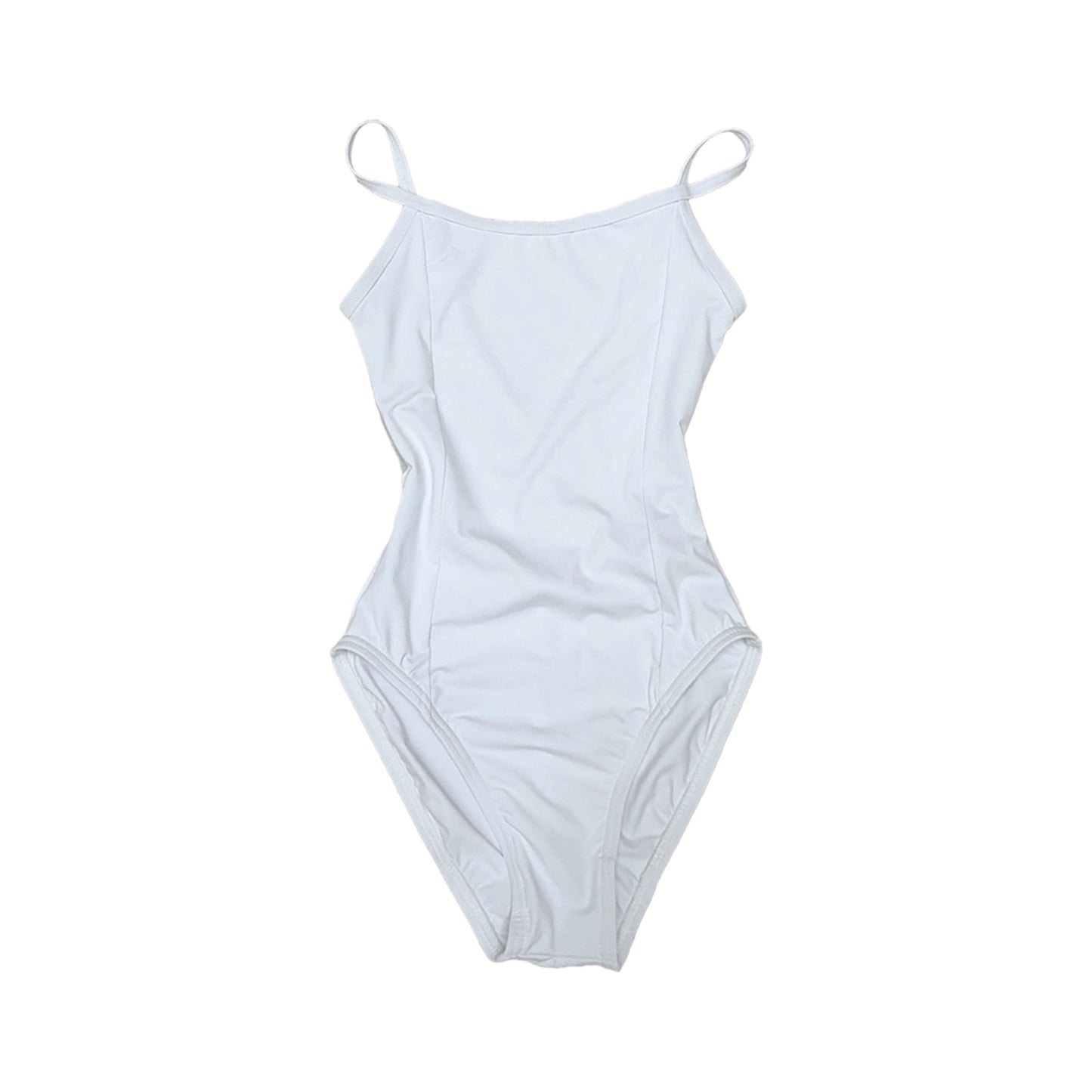 女童白色芭蕾舞连体衣(Scarlet Leotard White/White)