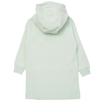 Girls Light Green Tiger Hooded Dress