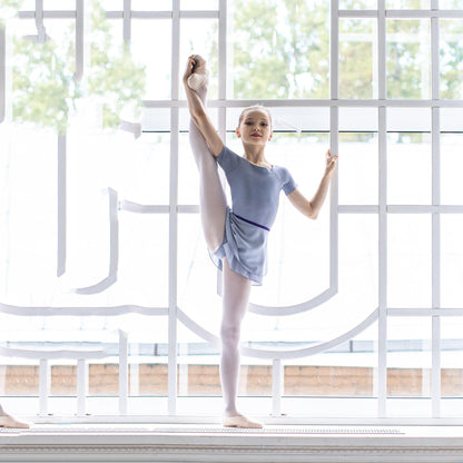 女童灰色芭蕾舞连体衣