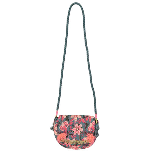 Girls Blue Flower  Cotton Bag