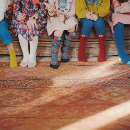 Girls Yellow "Poppy" Socks