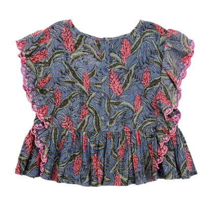 Girls Lagoon Leaves Top