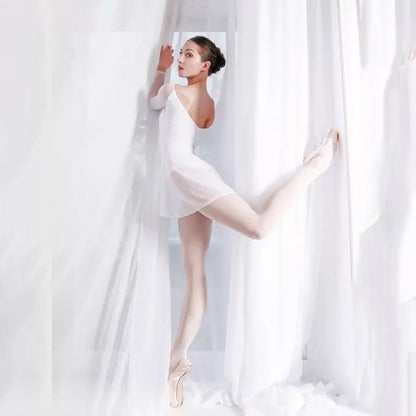 女童白色芭蕾舞连体衣