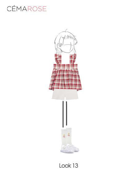 儿童象牙白棉袜