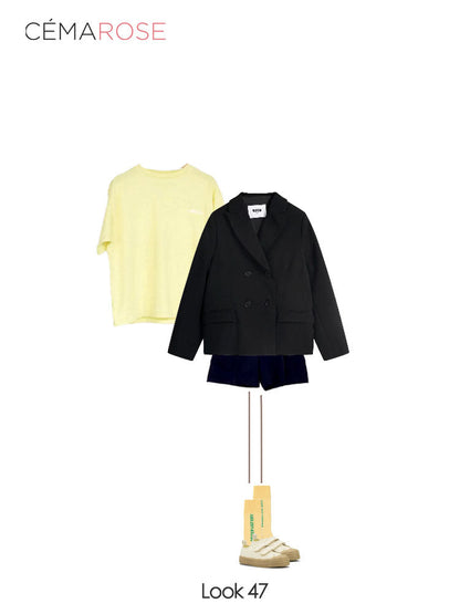 女童黑色西服外套