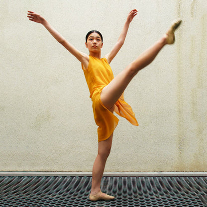 女士金色"Maiko Miyauchi3℃/Marigold"芭蕾舞连衣裙