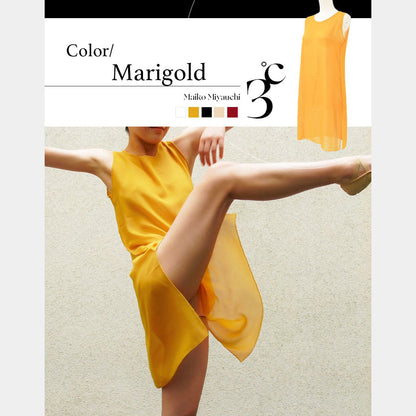 女士金色"Maiko Miyauchi3℃/Marigold"芭蕾舞连衣裙