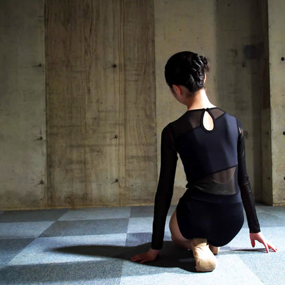 女童黑色"Maiko Miyauchi4℃/black"芭蕾舞连体衣