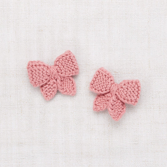 Girls Pink Bow Hair Clips