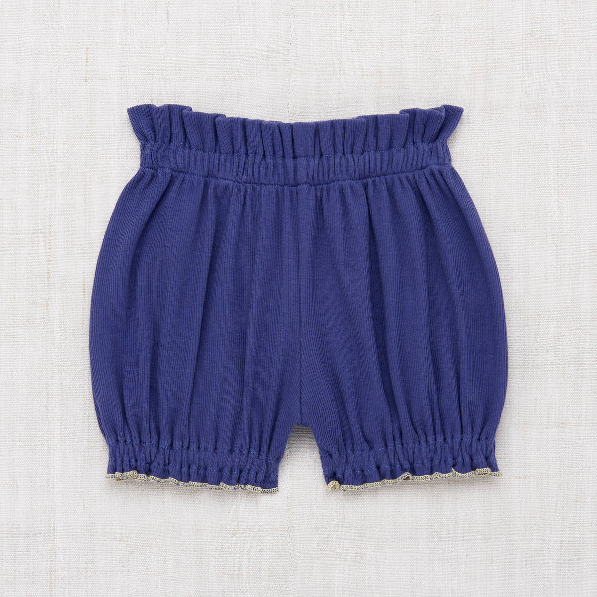 Girls Blue Pima Cotton Shorts