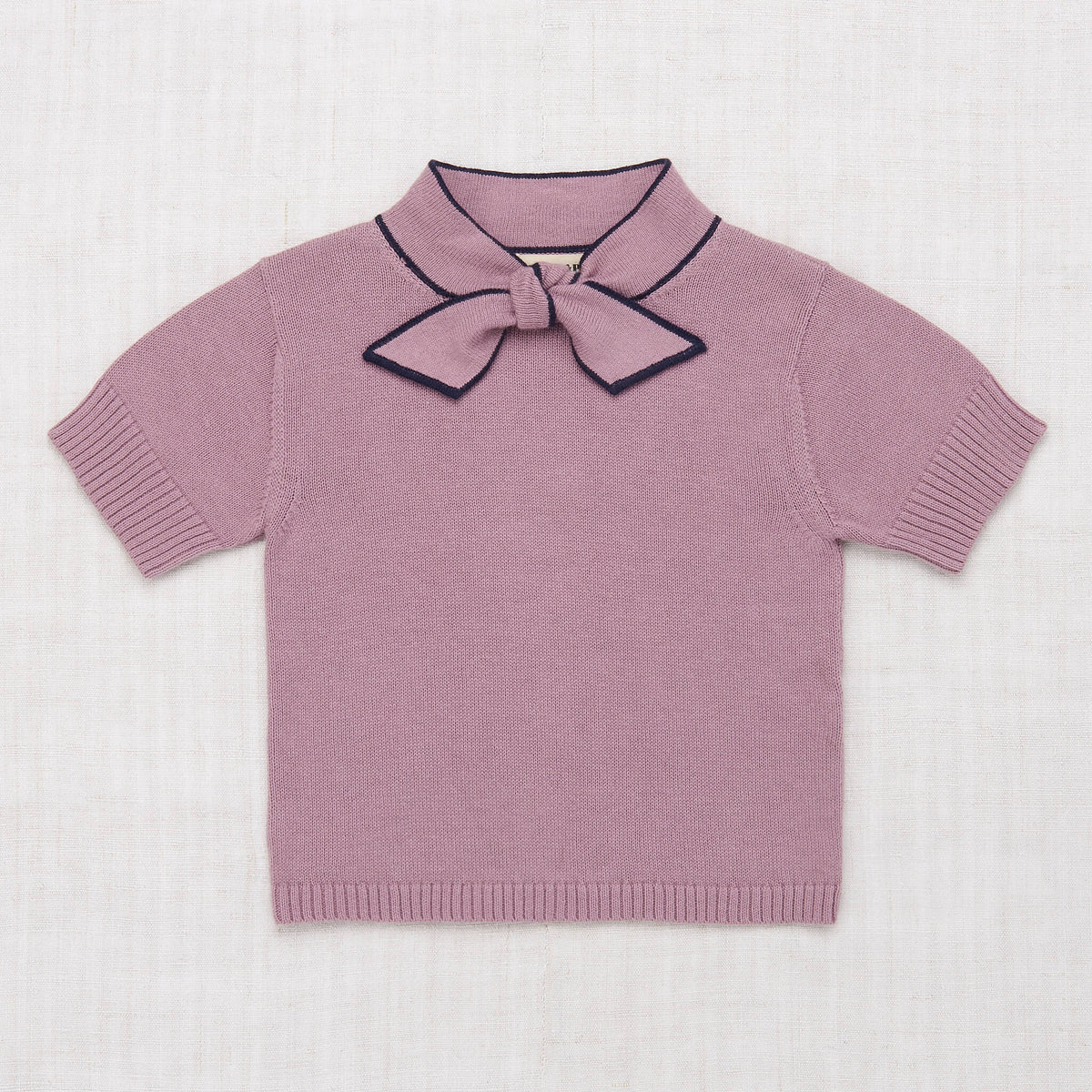 Girls Mauve Pima Cotton Sweater