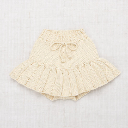 Girls White Pima Cotton Skirt