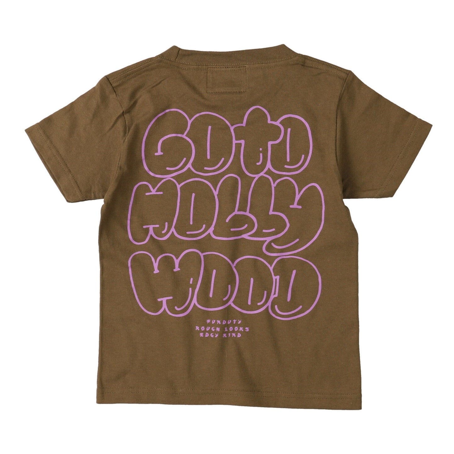 儿童军绿色Logo棉T恤