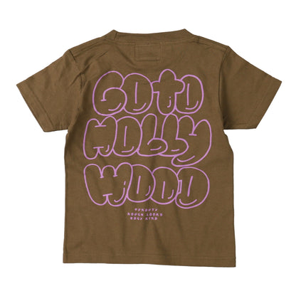 儿童军绿色Logo棉T恤