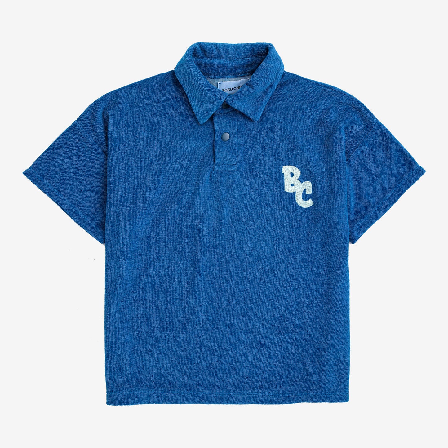 男童蓝色棉Polo衫