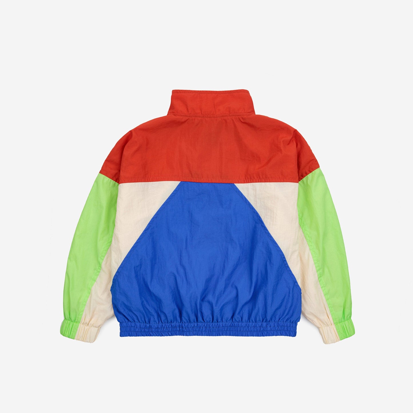 男童蓝色Logo拉链夹克