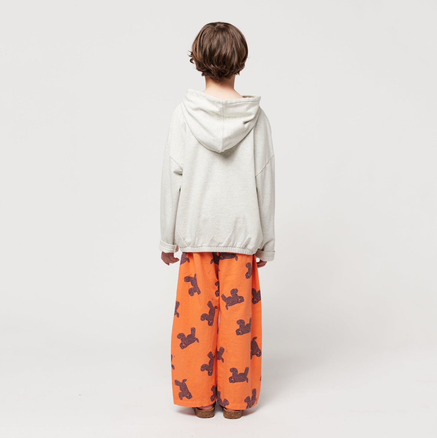 儿童灰色Logo棉卫衣