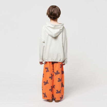 儿童灰色Logo棉卫衣