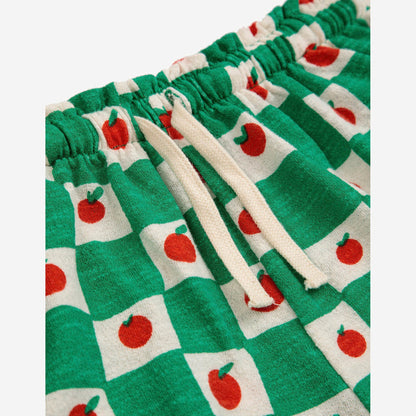 儿童绿色棉短裤