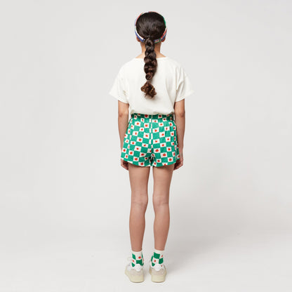 儿童绿色棉短裤