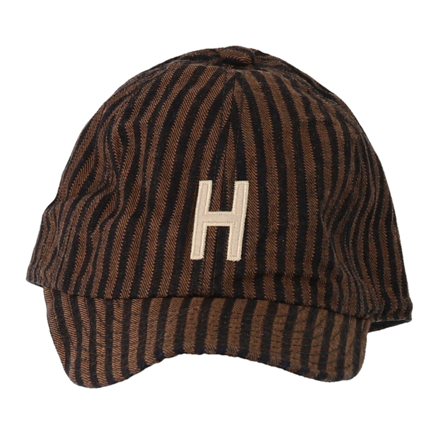 儿童棕色条纹棒球帽