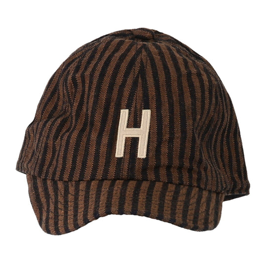 儿童棕色条纹棒球帽
