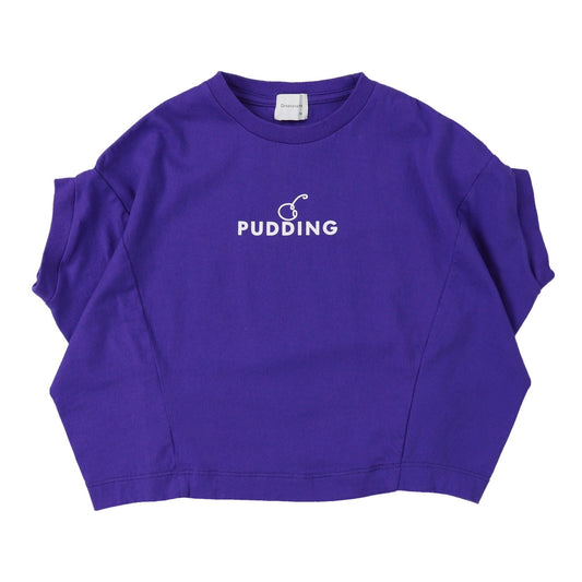 儿童紫色Logo棉T恤