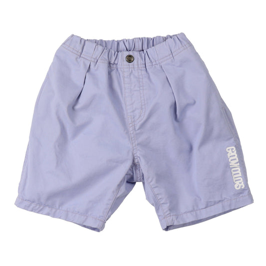 儿童丁香紫Logo棉短裤