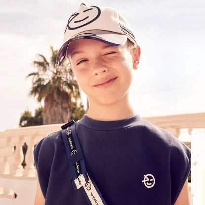 儿童藏青色棉背心