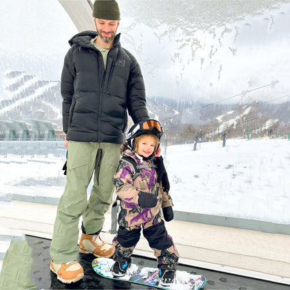 儿童彩色连体滑雪服