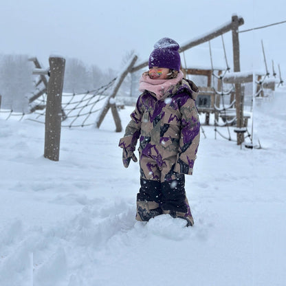 儿童彩色连体滑雪服