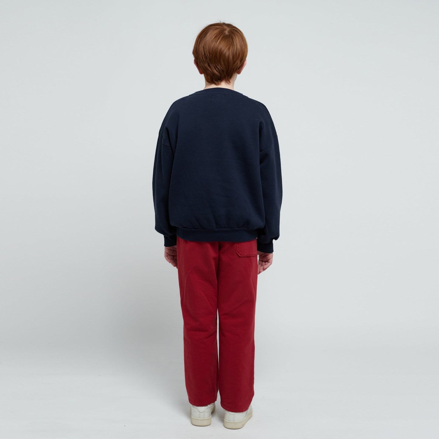 儿童红色棉长裤