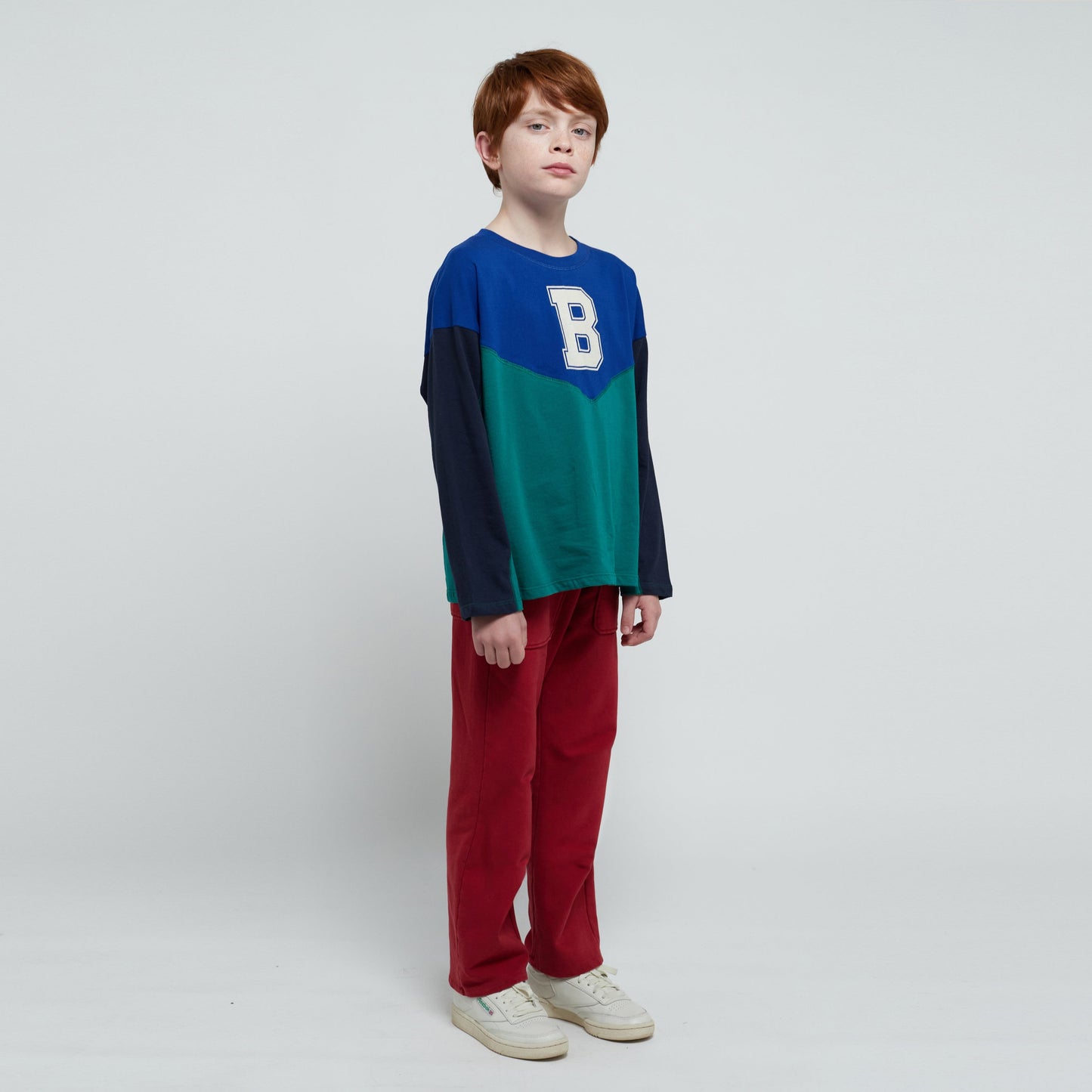 儿童红色棉长裤