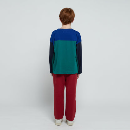 儿童红色棉长裤