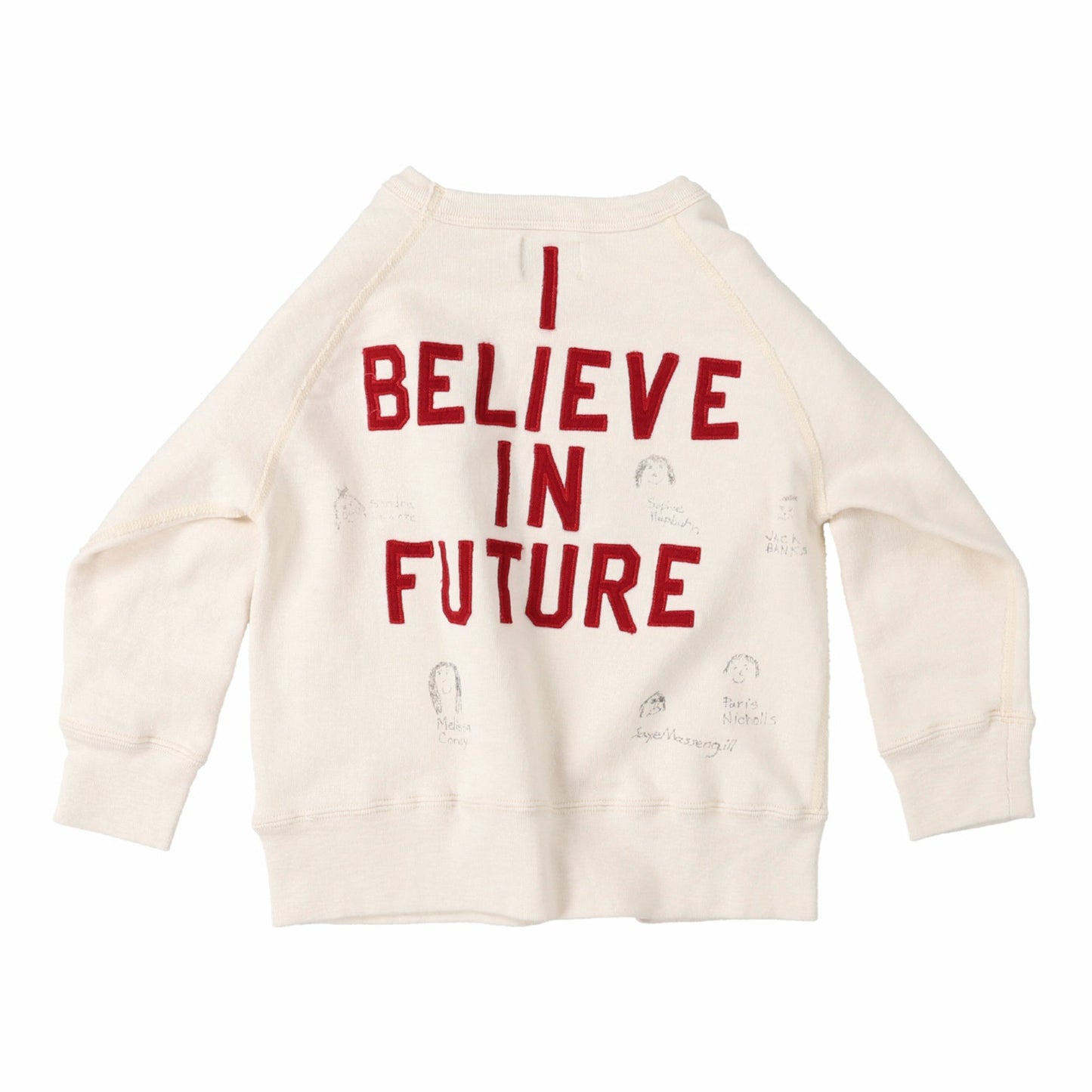 儿童白色棉卫衣