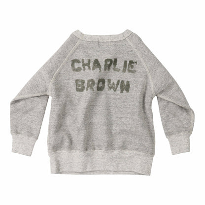 儿童灰色印花棉卫衣