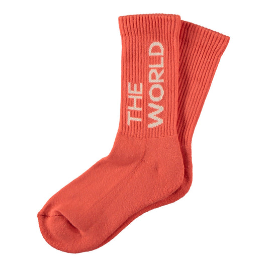 儿童西瓜红Logo棉袜