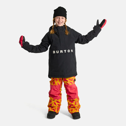 儿童黑色2L连帽滑雪服