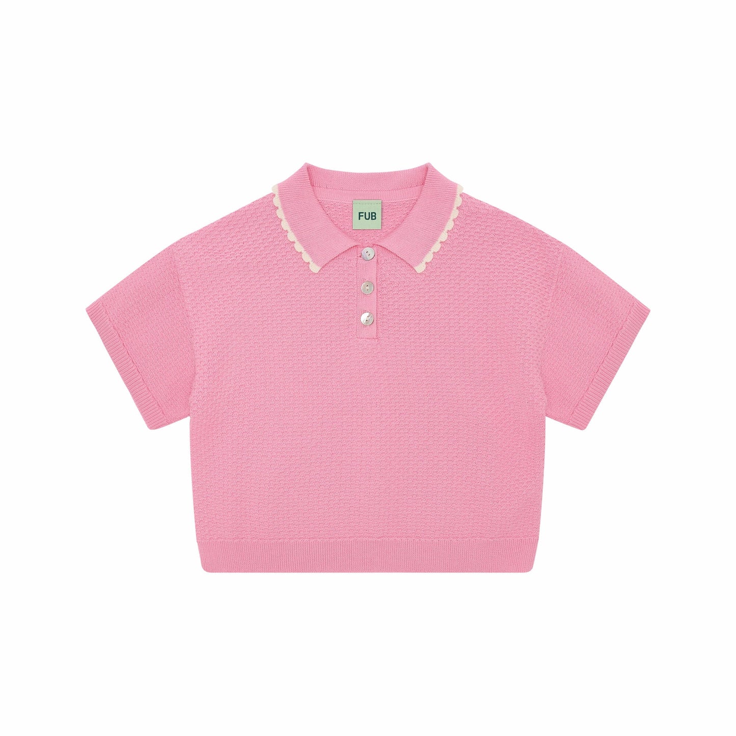 女童糖果粉棉Polo衫