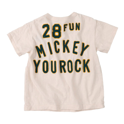 儿童白色米奇棉T恤