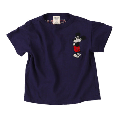 儿童藏蓝色米奇棉T恤