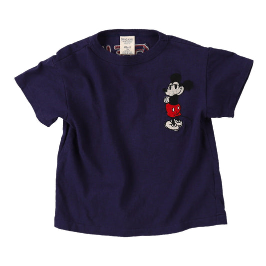 儿童藏蓝色米奇棉T恤