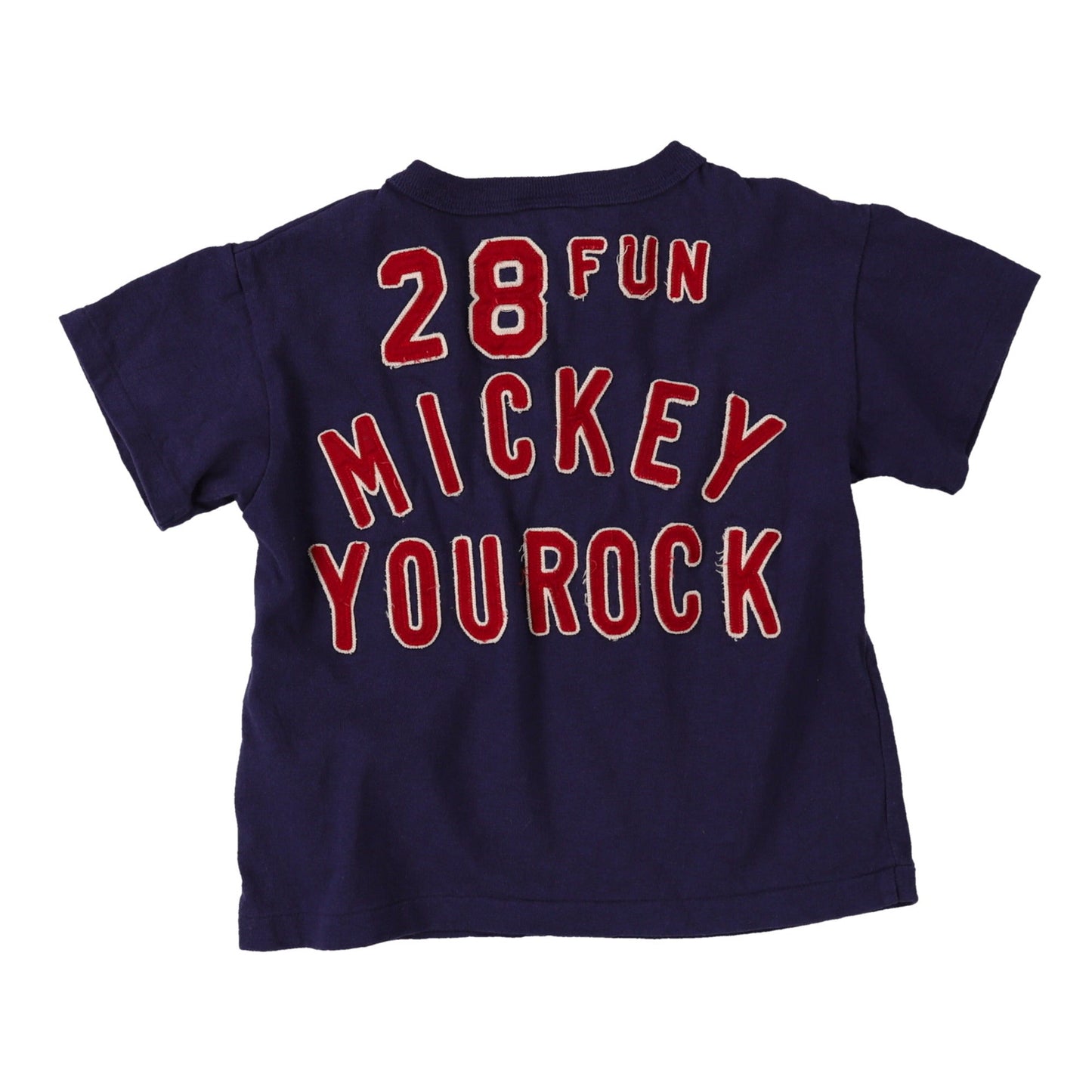 儿童藏蓝色米奇棉T恤