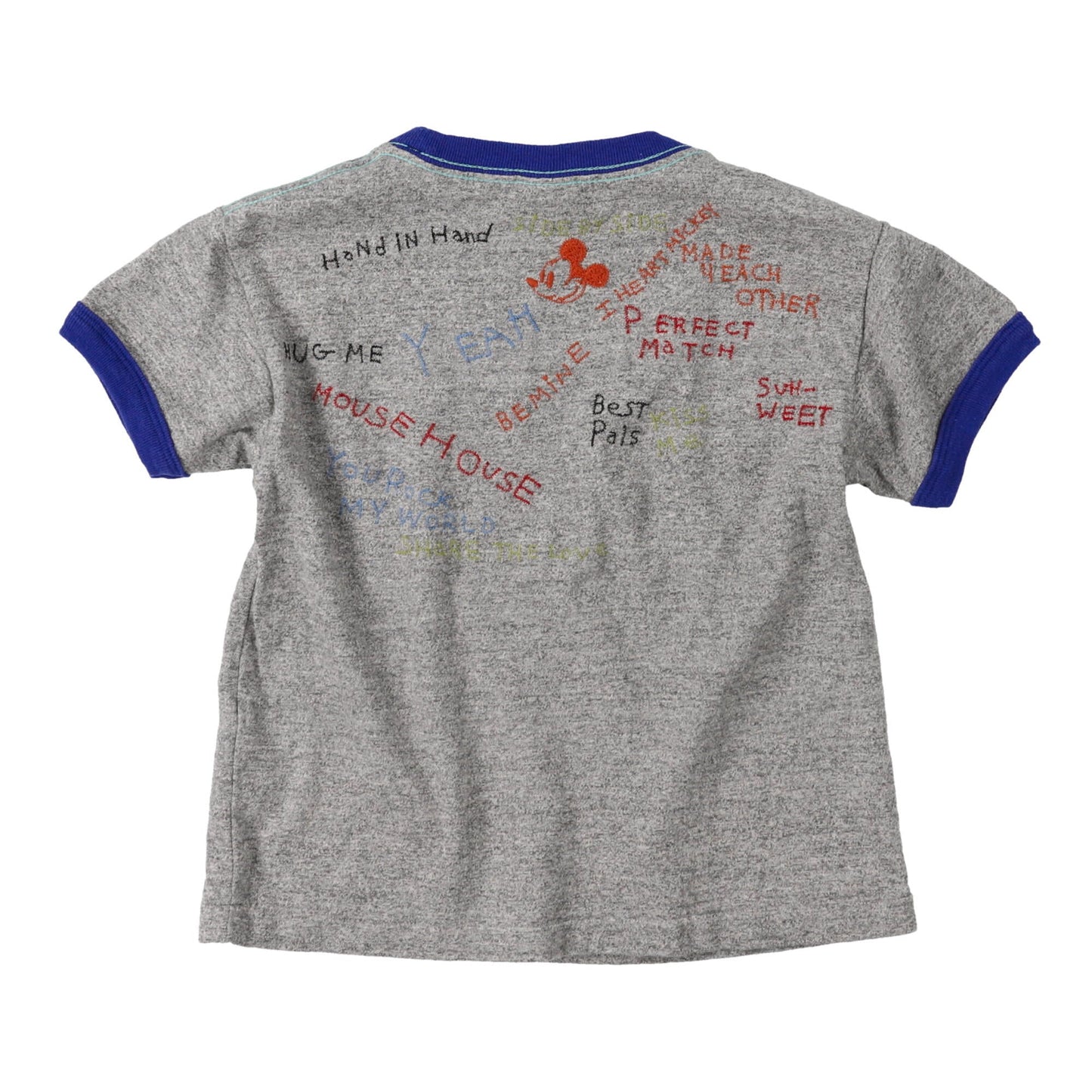 儿童灰色米奇棉T恤