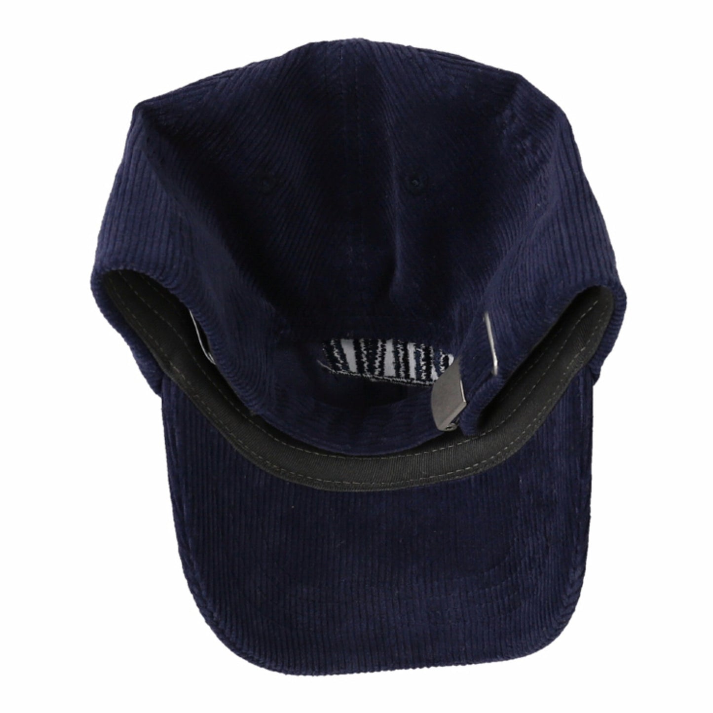 儿童深蓝色灯芯绒棒球帽