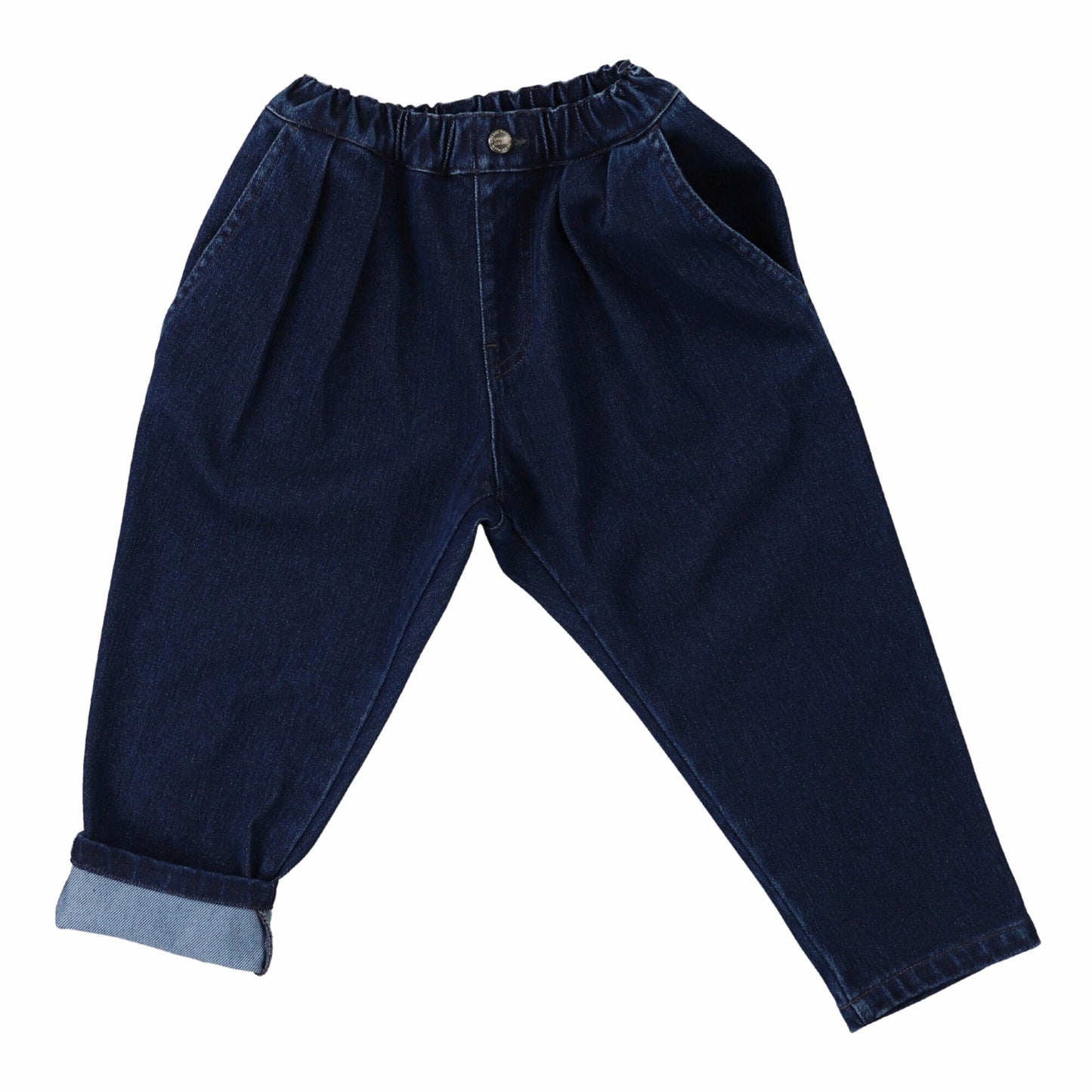 儿童深蓝色牛仔裤