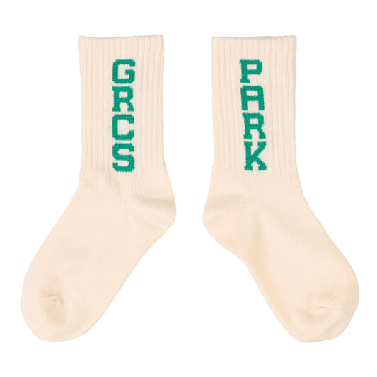 儿童白色Logo棉袜