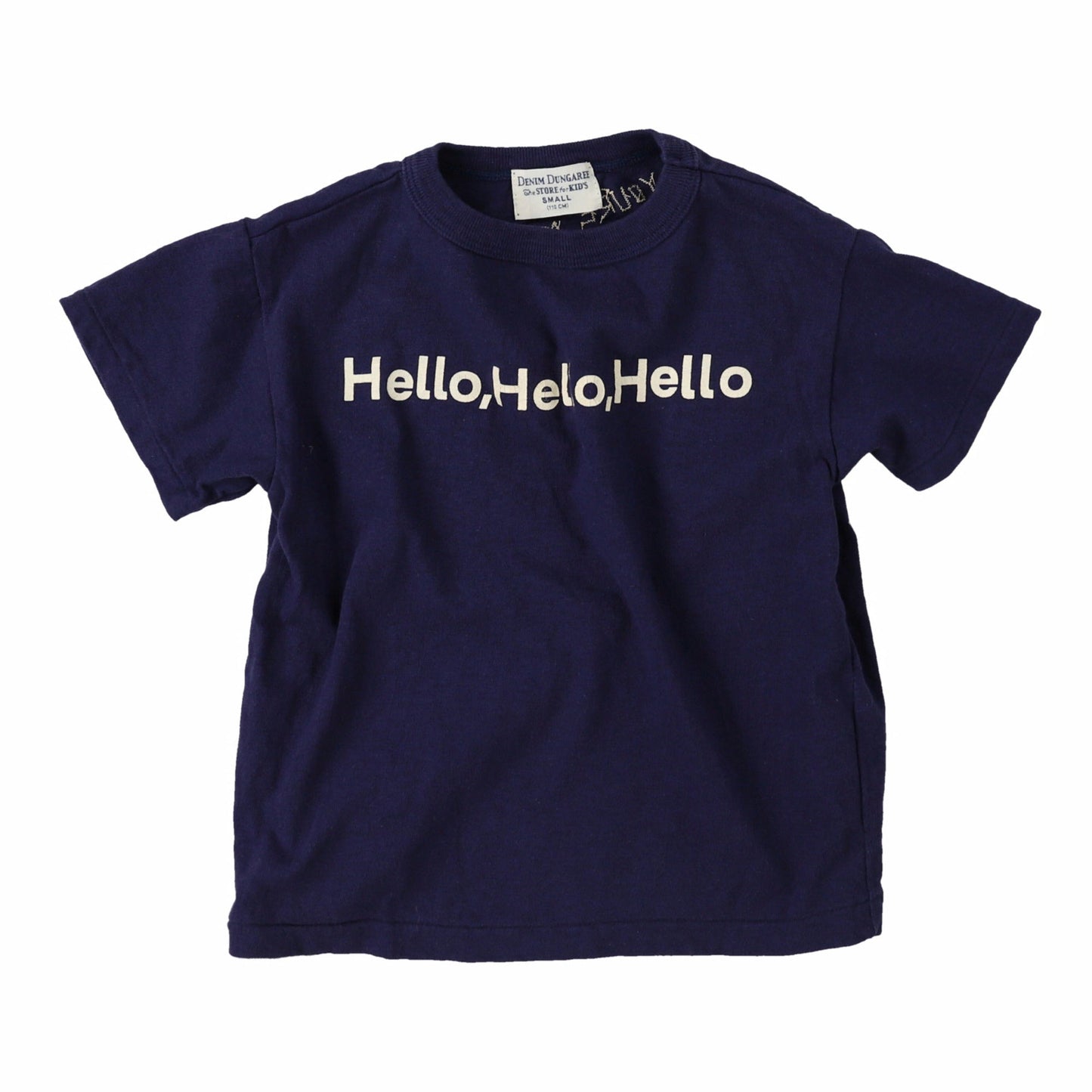 儿童藏蓝色Logo棉T恤