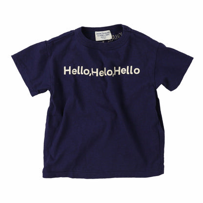 儿童藏蓝色Logo棉T恤